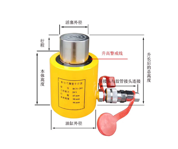 20T單動式超薄型千斤頂