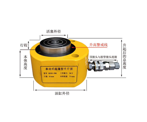 50T單動式超薄型千斤頂